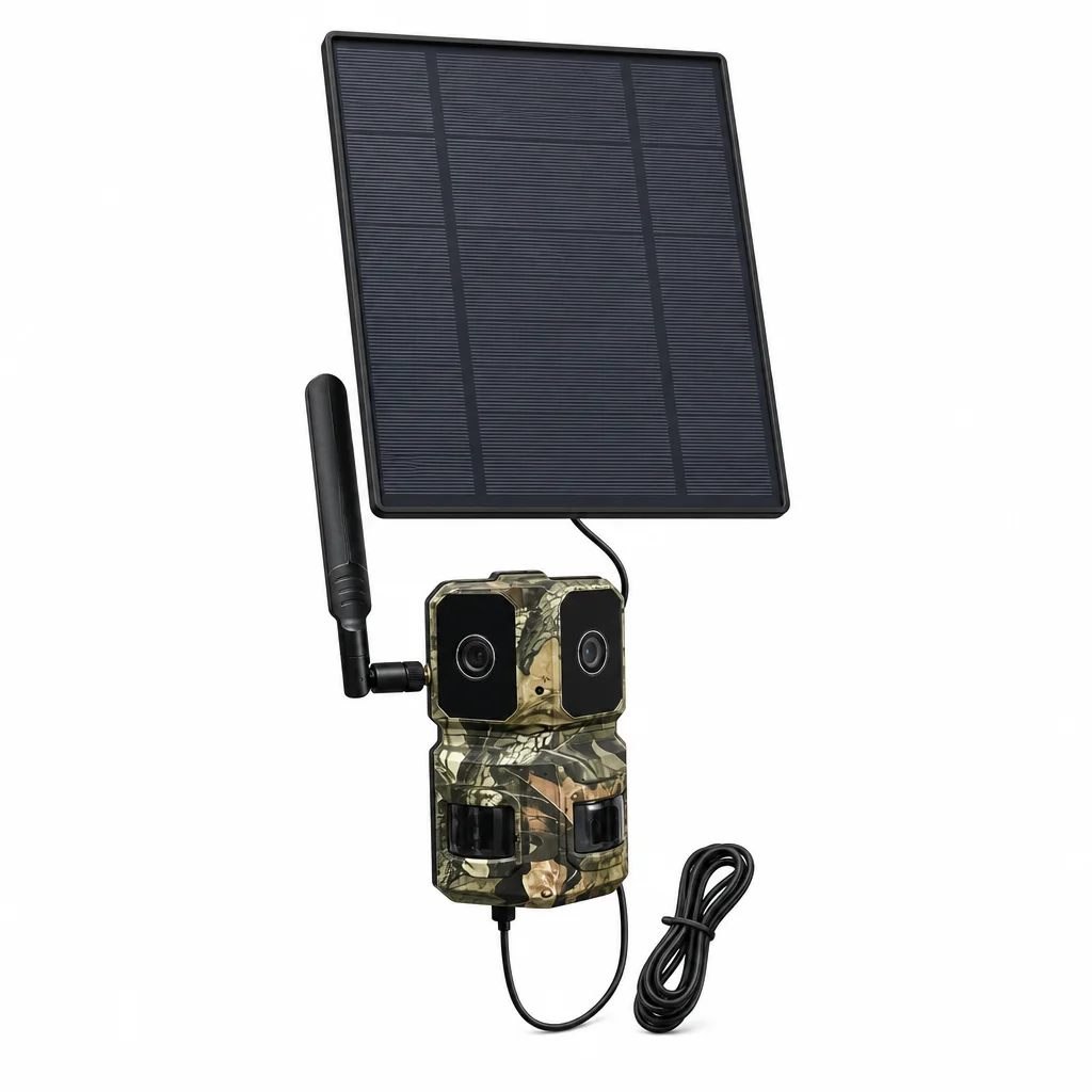 2 Lens 2 in 1 Full Color Night Vision in Low Light 4G LTE Solar Trail Hunting Camera Wildlife Cam 6000mah
2 Lens 2 in 1 Full Color Night Vision in Low Light 4G LTE Solar Trail Hunting Camera Wildlife Cam 6000mah