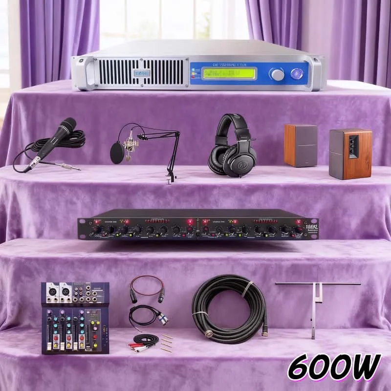 High-Quality YXHT-600W FM Transmitter with Antenna/Cable - Smart Temperature Control, Long-Lasting, Church Broadcast
High-Quality YXHT-600W FM Transmitter with Antenna/Cable - Smart Temperature Control, Long-Lasting, Church Broadcast