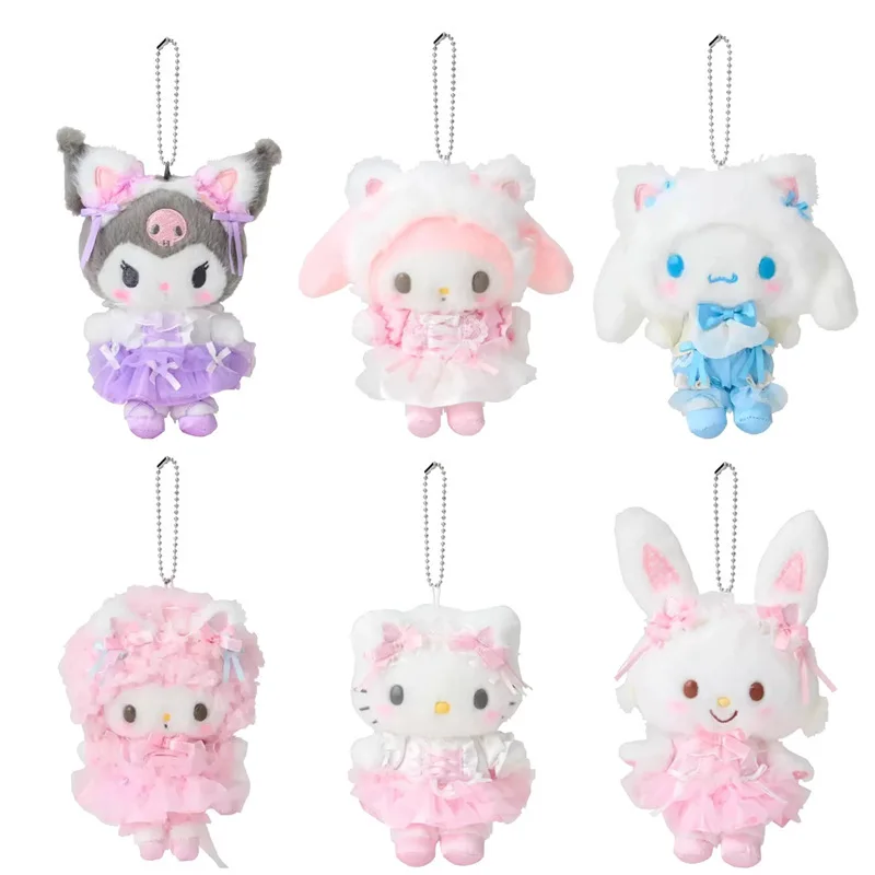 Sanrio Original Ballet White Cat Series Plush Toys Kawaii Hello Kitty My Melody Cute Kuromi Plushie Cinnamoroll Doll for Gifts
Sanrio Original Ballet White Cat Series Plush Toys Kawaii Hello Kitty My Melody Cute Kuromi Plushie Cinnamoroll Doll for Gifts
