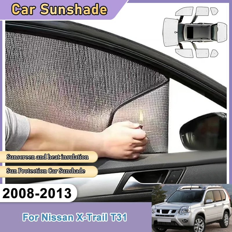 For Nissan X-Trail T31 2008-2013 Car Sunshades Heat Insulation Shading Anti-UV Privacy Protection Sun Visors Auto Accessories
For Nissan X-Trail T31 2008-2013 Car Sunshades Heat Insulation Shading Anti-UV Privacy Protection Sun Visors Auto Accessories