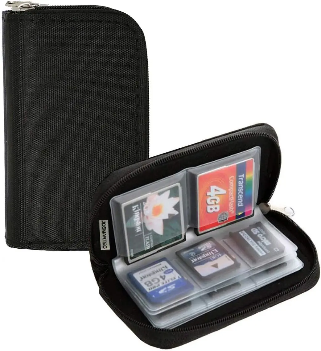 Compact Memory Card Case with 22 Slots - Holds Micro SD, Mini SD & CF Cards for Organized Storage (Black)
Compact Memory Card Case with 22 Slots - Holds Micro SD, Mini SD & CF Cards for Organized Storage (Black)