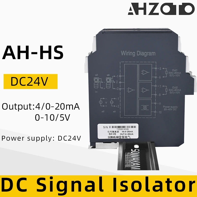 Electromagnetic Signal Isolator 4-20mA 0-10V Output Ultra-thin Transmitter 1In 1Out 1In 2 Out Current Voltage Isolator
Electromagnetic Signal Isolator 4-20mA 0-10V Output Ultra-thin Transmitter 1In 1Out 1In 2 Out Current Voltage Isolator