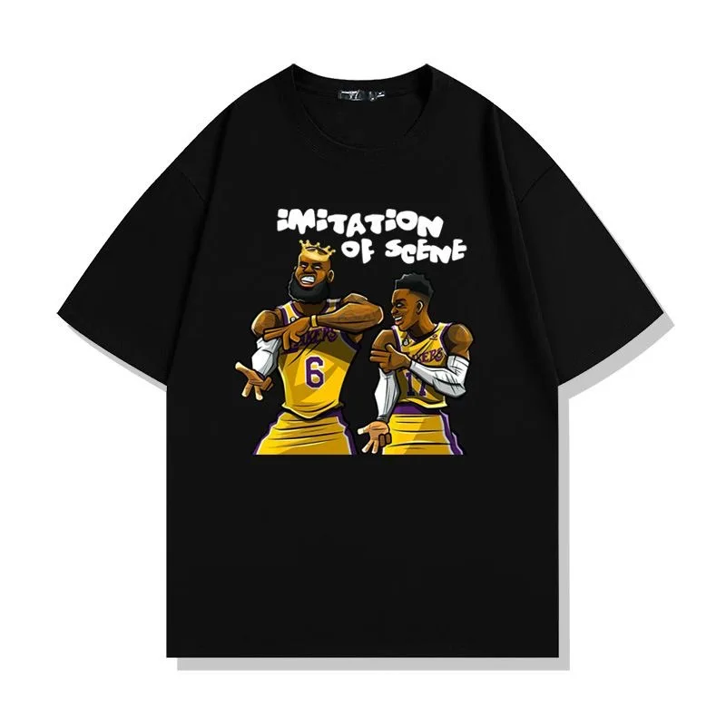 New Basketball the King Sport scorer star #23 #6 dynasty Champion American Casual Men's and Women's Fashion Short Sleeve T-shirt
New Basketball the King Sport scorer star #23 #6 dynasty Champion American Casual Men's and Women's Fashion Short Sleeve T-shirt