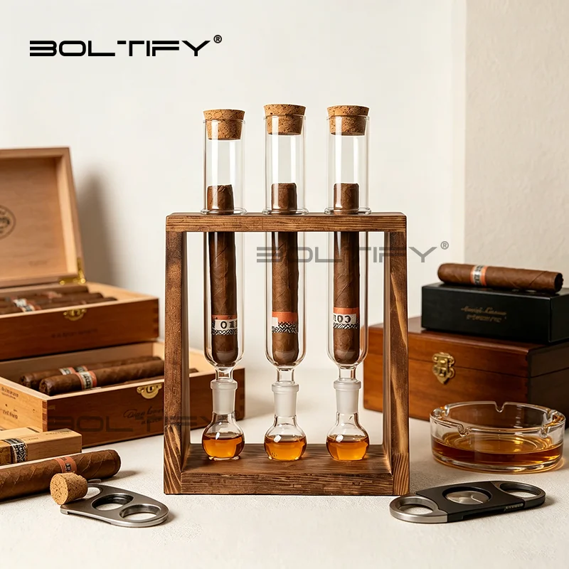 Flavor Injector Humidifier Glass Cigar Tubes Humidor Cigar Flavor Infuser Ball Base & Wooden Plug Cigar Incense Glass Tube Set
Flavor Injector Humidifier Glass Cigar Tubes Humidor Cigar Flavor Infuser Ball Base & Wooden Plug Cigar Incense Glass Tube Set