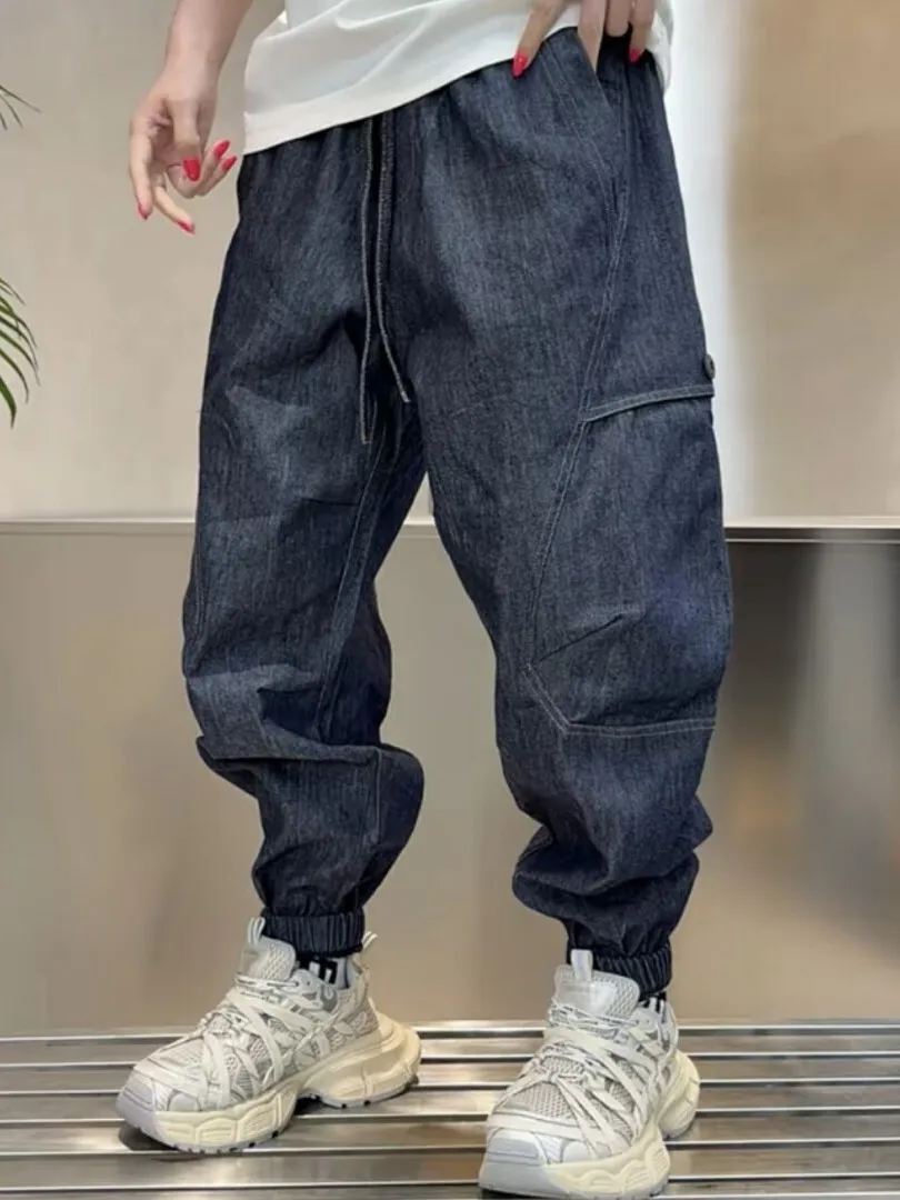 Spring Summer Men's Slim Fit Workwear Denim Jeans Fashion Trend Patchwork Big Pocket Trousers Loose Harem Pants Breathable
Spring Summer Men's Slim Fit Workwear Denim Jeans Fashion Trend Patchwork Big Pocket Trousers Loose Harem Pants Breathable