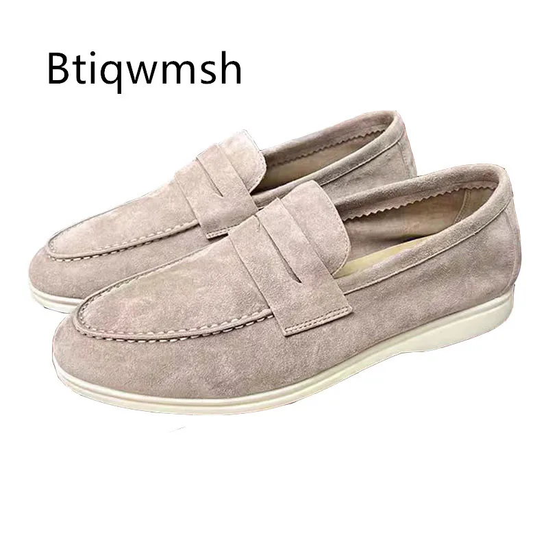 Beige Suede Leather Shoes Man Pointed Toe Slip on Flats Male Fashion Loafer Shoes
Beige Suede Leather Shoes Man Pointed Toe Slip on Flats Male Fashion Loafer Shoes