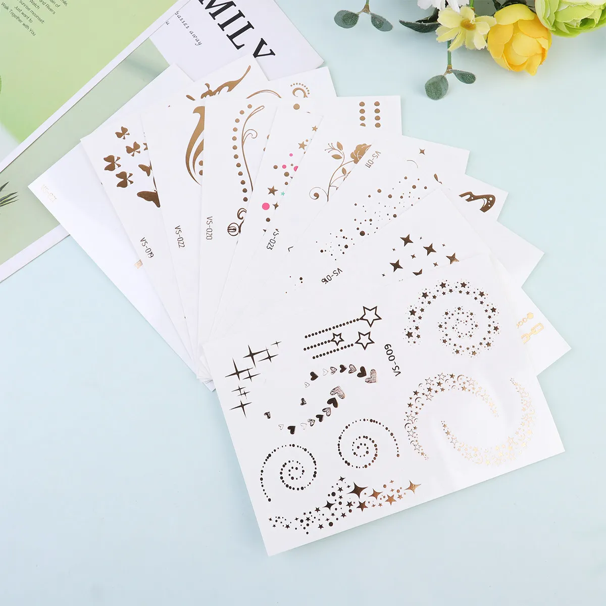 9 Pcs Face Makeup Stickers Decals for Women Adults Creative Eye Crafts Cat Gems Shadow
9 Pcs Face Makeup Stickers Decals for Women Adults Creative Eye Crafts Cat Gems Shadow
