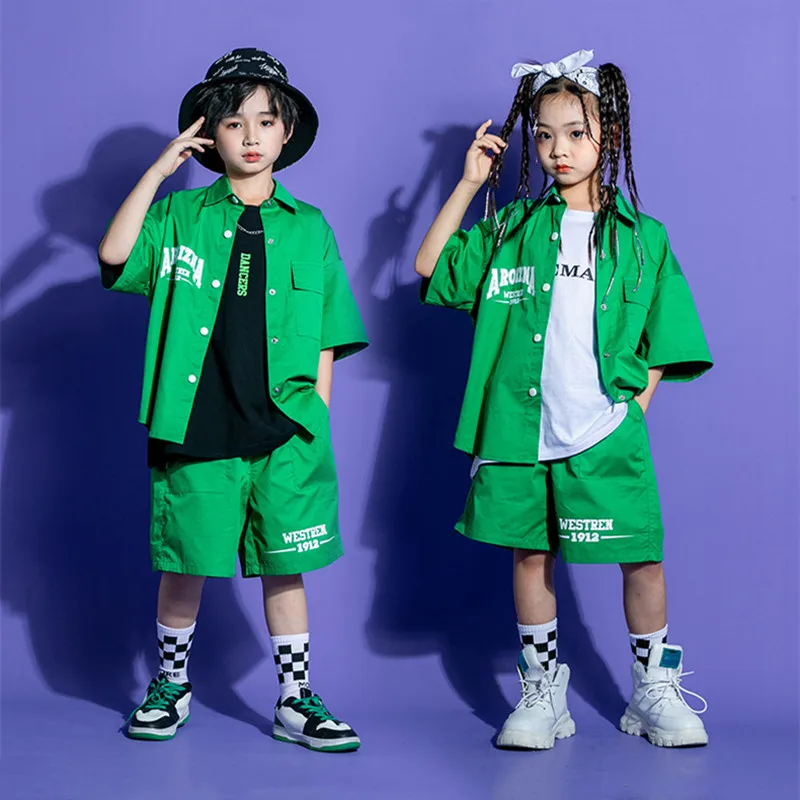Детский зеленый костюм в стиле K-POP, одежда в стиле хип-хоп, Однотонная рубашка, топ, уличная одежда, Карго, шорты-джоггеры, штаны, костюм для девочек для джазового танца
Детский зеленый костюм в стиле K-POP, одежда в стиле хип-хоп, Однотонная рубашка, топ, уличная одежда, Карго, шорты-джоггеры, штаны, костюм для девочек для джазового танца