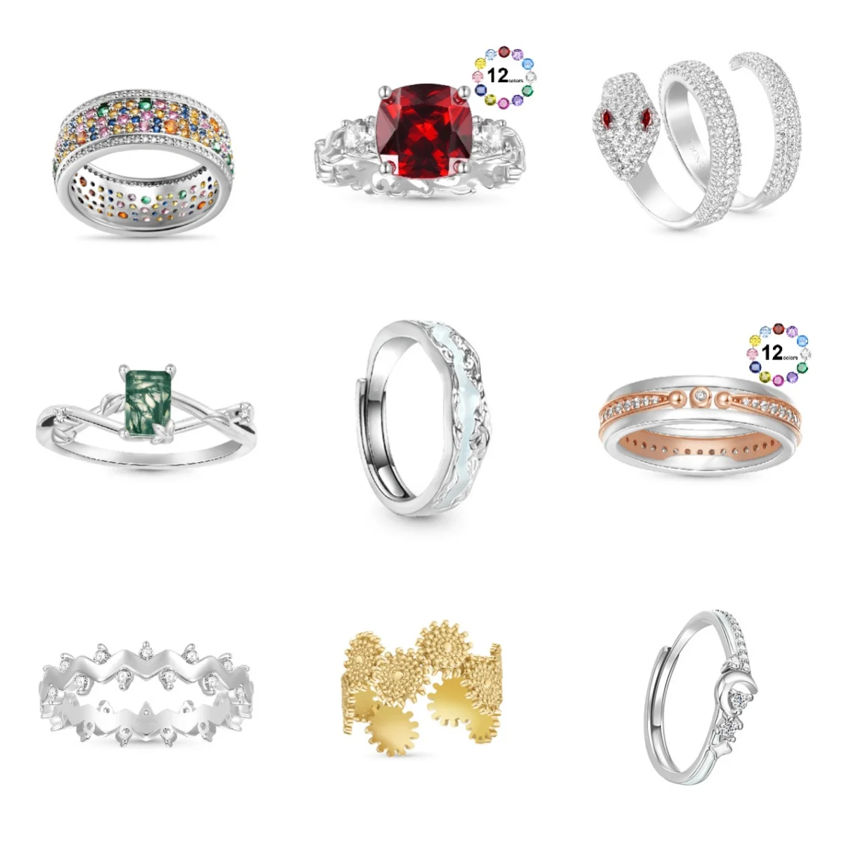 Full Diamond Ring Refers To The Street Finger Ring of Hip-hop Street in Europe and America.
Full Diamond Ring Refers To The Street Finger Ring of Hip-hop Street in Europe and America.