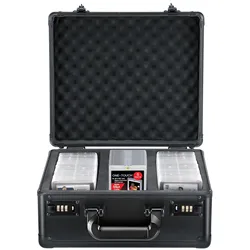 VEVOR Graded Card Storage Box 3 Slots with Key Lock or Coded Lock Foam Dividers for Storeage Cards VEVOR Graded Card Storage Box 3 Slots with Key Lock or Coded Lock Foam Dividers for Storeage Cards