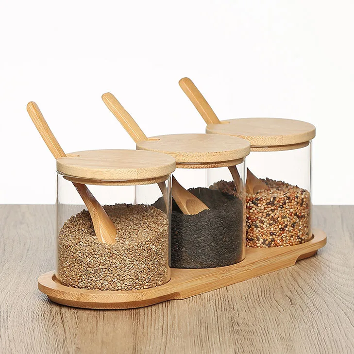 Kitchen Supplies Seasoning Containers with Spoon Lid Condiment Dispenser Spice Storage Jar Container
Kitchen Supplies Seasoning Containers with Spoon Lid Condiment Dispenser Spice Storage Jar Container