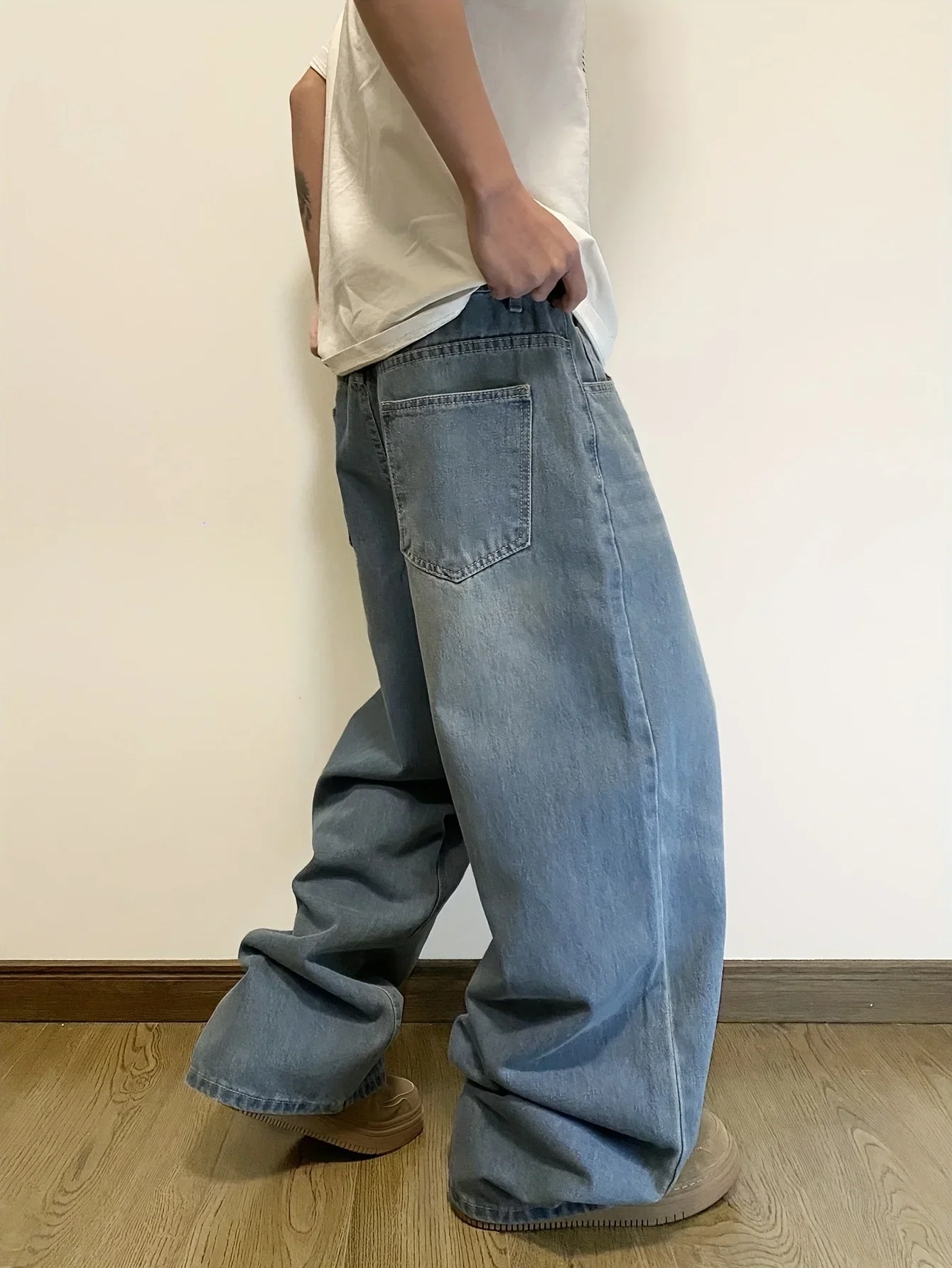 Men'S Stylish Wide-Leg Denim Jeans - Loose Fit, Perfect for Casual Weekends, Casual Jeans|Stylish Wideleg Jeans y2k streetwear
Men'S Stylish Wide-Leg Denim Jeans - Loose Fit, Perfect for Casual Weekends, Casual Jeans|Stylish Wideleg Jeans y2k streetwear