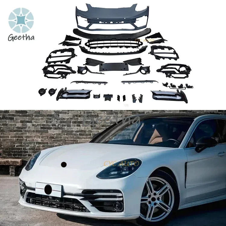 Front bumper kit facelift bodykit for Porsche 2017-2021 panamera 971 upgrade 971.2 turbo
Front bumper kit facelift bodykit for Porsche 2017-2021 panamera 971 upgrade 971.2 turbo