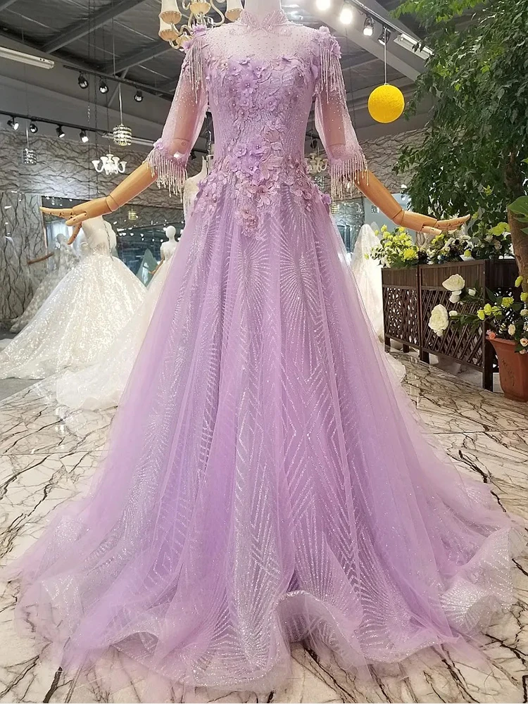 High Collar Lace Appliques Beading Wedding Guest Evening Prom Dresses for Bride Long Sleeves Lace-up Back Special Summer 2023
High Collar Lace Appliques Beading Wedding Guest Evening Prom Dresses for Bride Long Sleeves Lace-up Back Special Summer 2023