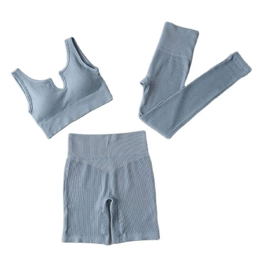 2/3Pcs Seamless Yoga Clothing Set Workout Sportswear Gym Clothing High Waist Leggings Crop Top Knitted Sports Outfit For Woman
2/3Pcs Seamless Yoga Clothing Set Workout Sportswear Gym Clothing High Waist Leggings Crop Top Knitted Sports Outfit For Woman