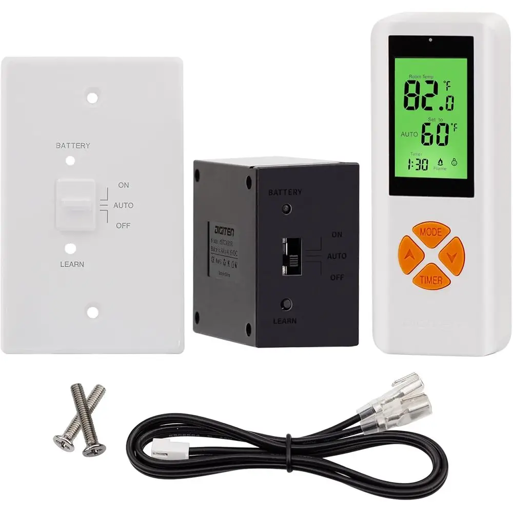 Gas ireplace Remote Control Kit, tat with Timer Kit or MilliGas ireplaces, Large LCD Display, Wireltat Switch System On/O/AUTO C
Gas ireplace Remote Control Kit, tat with Timer Kit or MilliGas ireplaces, Large LCD Display, Wireltat Switch System On/O/AUTO C