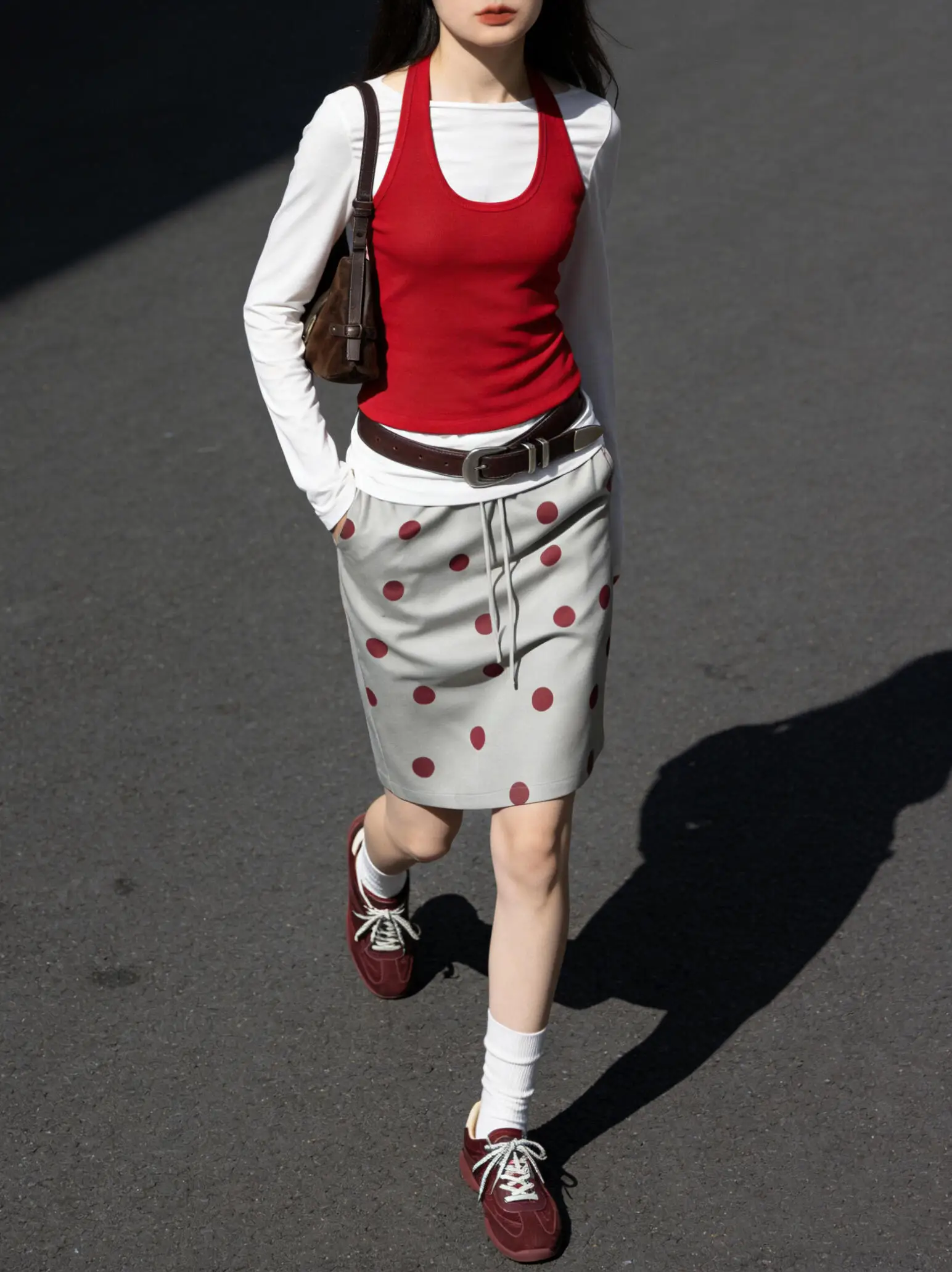 Retro Loose Feel Polka Dot Midi Skirt Women's Summer New Versatile Bow Wave Dot Drawstring Half Skirt Casual Straight Tube
Retro Loose Feel Polka Dot Midi Skirt Women's Summer New Versatile Bow Wave Dot Drawstring Half Skirt Casual Straight Tube