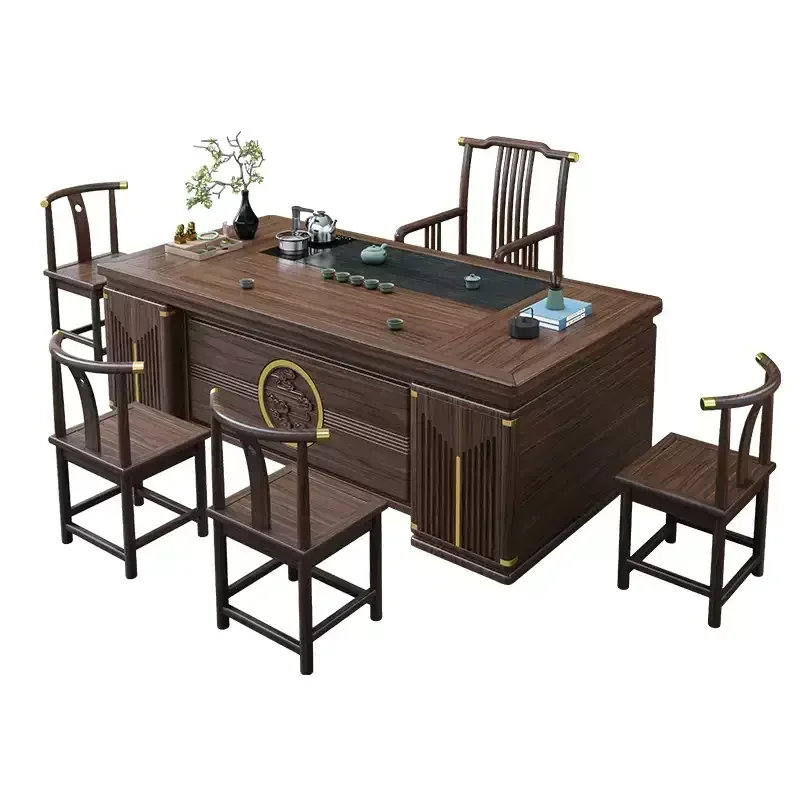 HSN chair combination coffee table solid wood tea table household tea set integrated kung fu tea table
HSN chair combination coffee table solid wood tea table household tea set integrated kung fu tea table