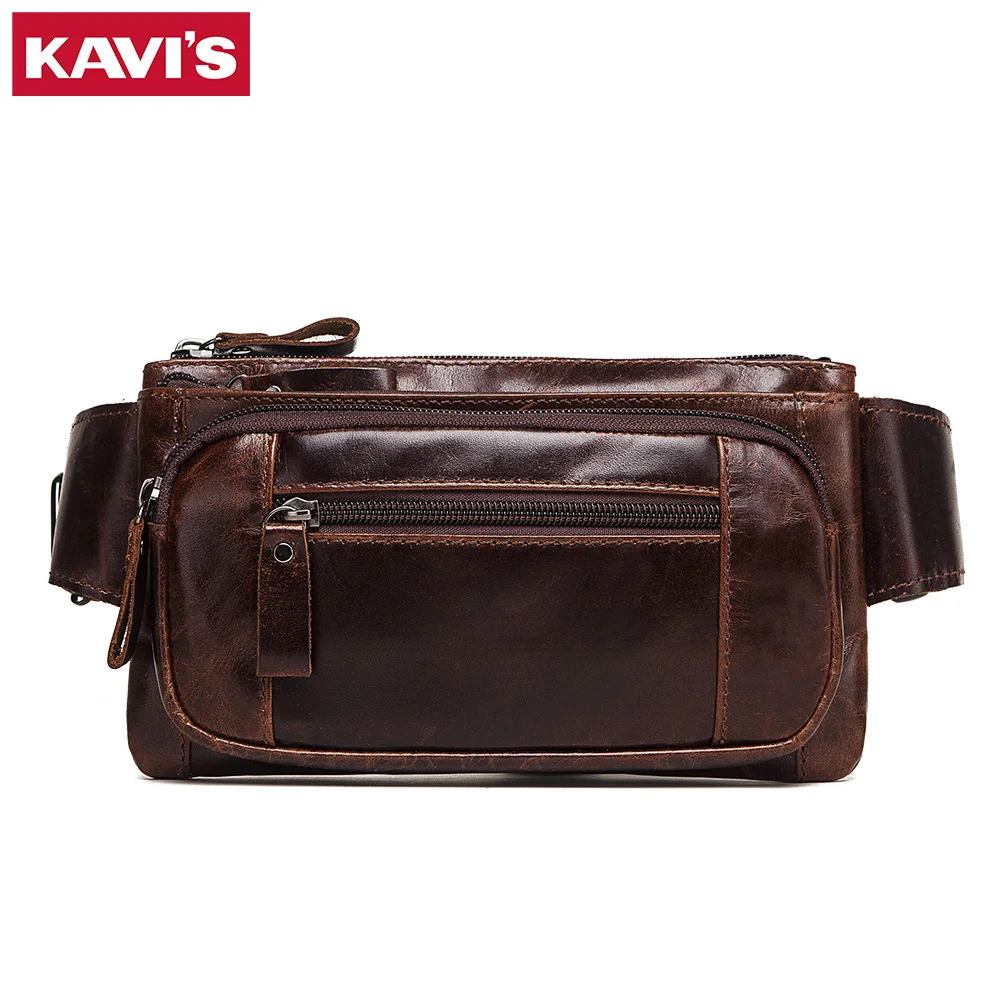 KAVIS Men's messenger bag made of leather, cowhide, easy-to-carry waist bag, mobile phone bag
KAVIS Men's messenger bag made of leather, cowhide, easy-to-carry waist bag, mobile phone bag