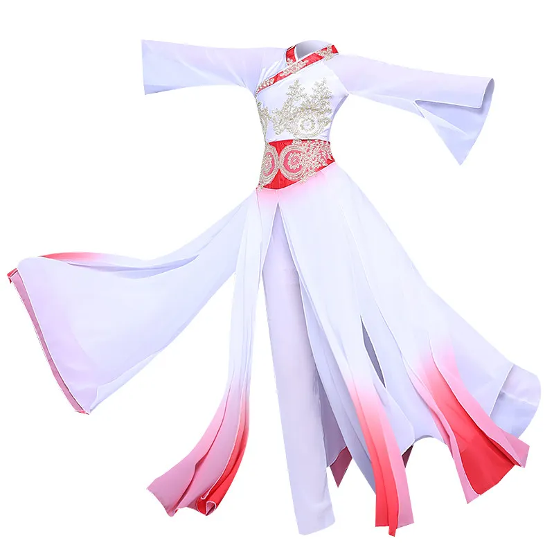 Classical dance costumes women's new big swing skirt Chinese style elegant modern stage chorus dance
Classical dance costumes women's new big swing skirt Chinese style elegant modern stage chorus dance