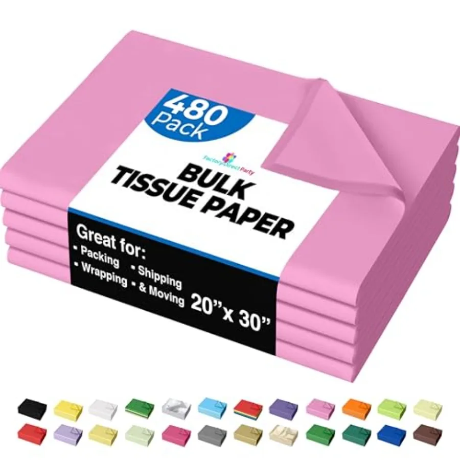 Tissue Paper for Gift Bags - Bulk Tissue Paper 480 Sheets - 10lb Newsprint for Packing Birthday Gift Bo Filler Packing Supplies
Tissue Paper for Gift Bags - Bulk Tissue Paper 480 Sheets - 10lb Newsprint for Packing Birthday Gift Bo Filler Packing Supplies