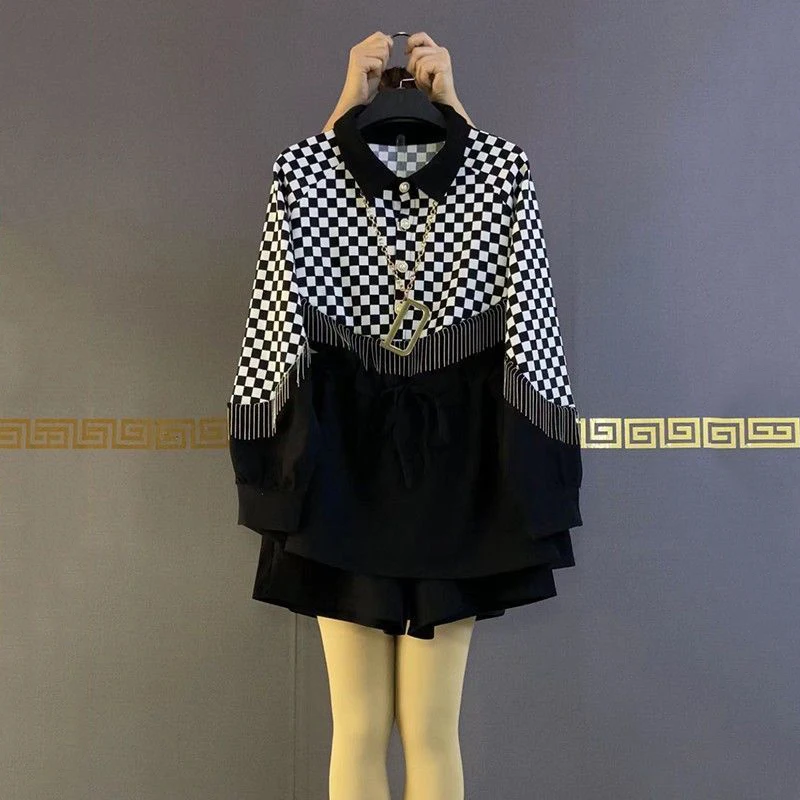 2023 Spring Summer New Shirt Dress+Shorts Two-Piece Women's Fashion Strap Korean Square Slim-fit Two-Piece Female Tops
2023 Spring Summer New Shirt Dress+Shorts Two-Piece Women's Fashion Strap Korean Square Slim-fit Two-Piece Female Tops
