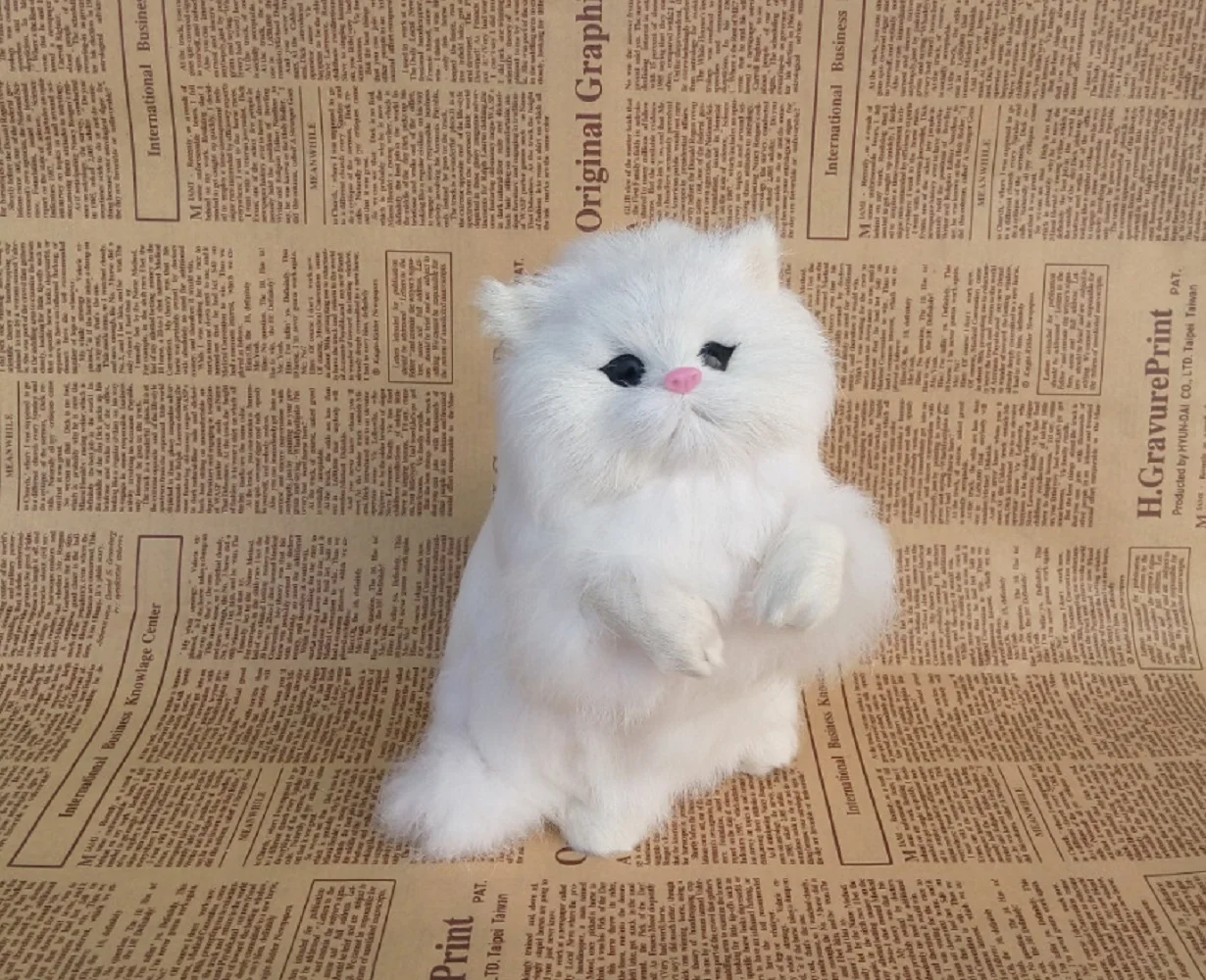 Милая имитация кота из пластика и меха, модель счастливого кота, подарок, около 21x14 см
Милая имитация кота из пластика и меха, модель счастливого кота, подарок, около 21x14 см