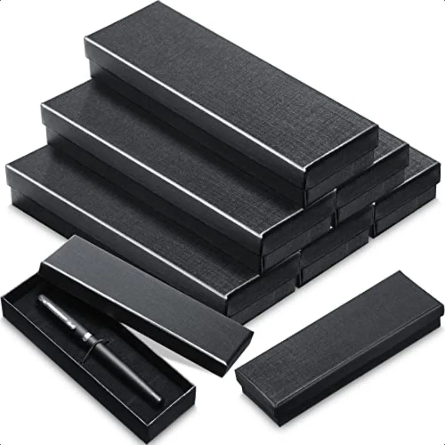 12 Pieces Empty Pen Gift Box with Cushion for Display Pencil Ballpoint Fountain Pen Jewelry Black Cardboard Collection Case for
12 Pieces Empty Pen Gift Box with Cushion for Display Pencil Ballpoint Fountain Pen Jewelry Black Cardboard Collection Case for
