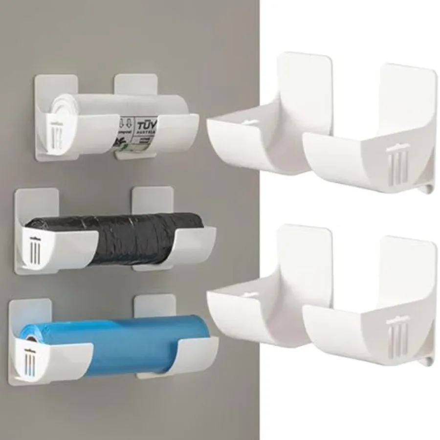 4 Pcs No Punching Trash Bag Dispenser Plastic Bag Holder, Wall Mounted Plastic Bag Organizer Grocery Bag Holder White Garbage T
4 Pcs No Punching Trash Bag Dispenser Plastic Bag Holder, Wall Mounted Plastic Bag Organizer Grocery Bag Holder White Garbage T