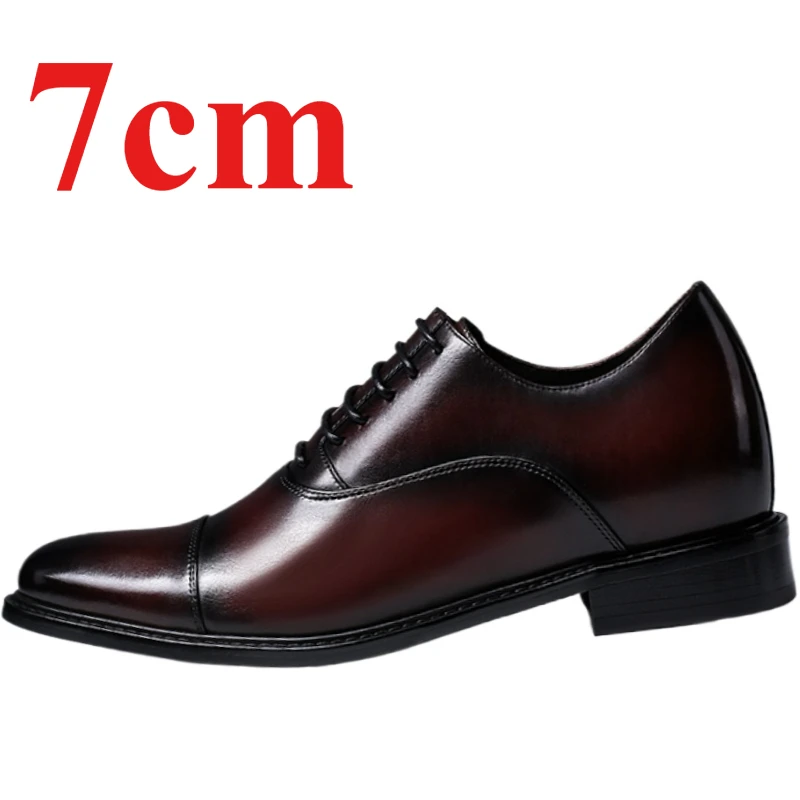 British Men's Dress Shoes Pointed Toe Derby Shoes Business Casual 7cm Increased Genuine Leather Groom's Wedding Oxford Shoes Man
British Men's Dress Shoes Pointed Toe Derby Shoes Business Casual 7cm Increased Genuine Leather Groom's Wedding Oxford Shoes Man
