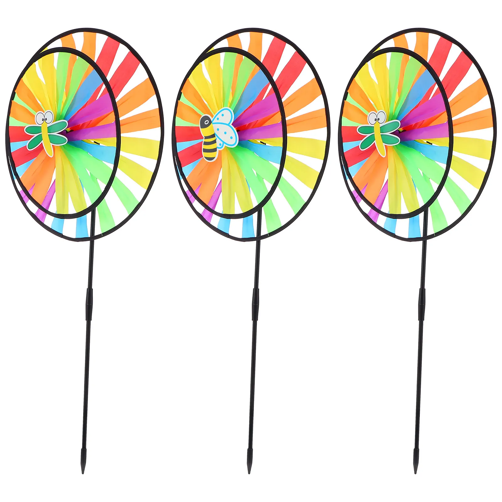 3Pcs Double-Layer Cloth Windmill Colorful Bright Outdoor Pinwheel Cartoon Garden Decoration Child Play Gift Child Toy Pinwheel
3Pcs Double-Layer Cloth Windmill Colorful Bright Outdoor Pinwheel Cartoon Garden Decoration Child Play Gift Child Toy Pinwheel