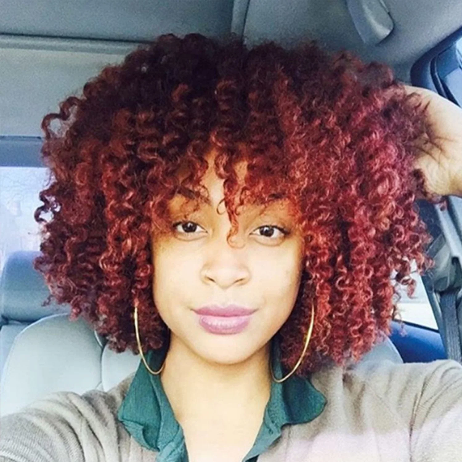 Men's and Women's Synthetic Wine Red Explosion Curls Hair Wig - Synthetic Hair Cap for Party and Daily Wear
Men's and Women's Synthetic Wine Red Explosion Curls Hair Wig - Synthetic Hair Cap for Party and Daily Wear