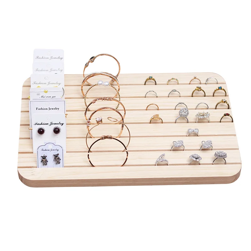 Wood Timber Jewelry Earring Card Display Jewelry findings Grooved Earrings Ring Thin Bangle Holder Organizer
Wood Timber Jewelry Earring Card Display Jewelry findings Grooved Earrings Ring Thin Bangle Holder Organizer