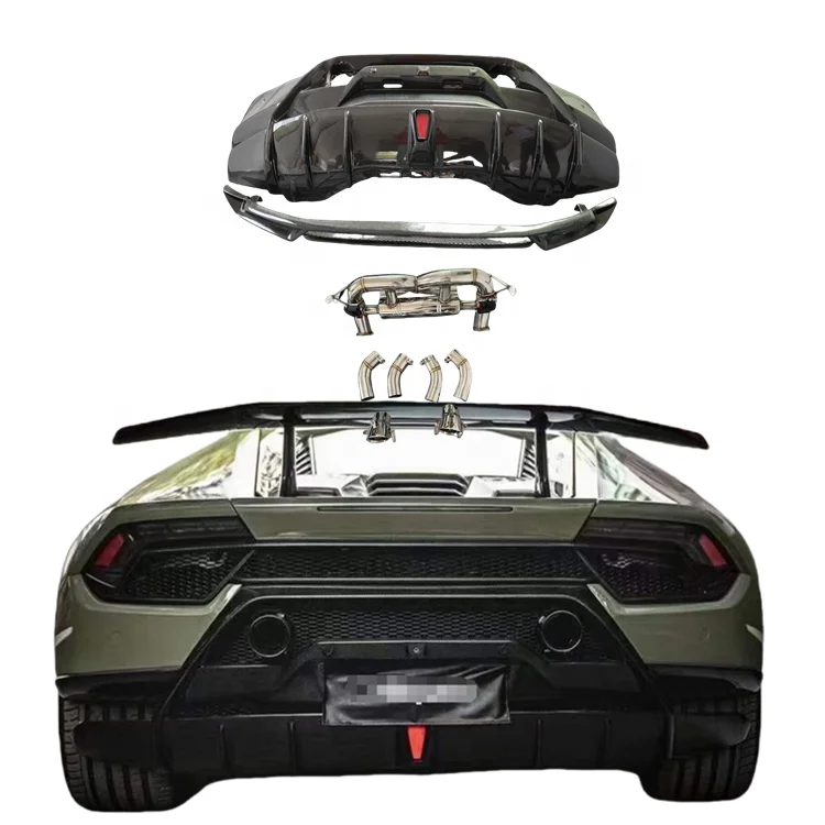 Factory Direct Sale Semi Dry Carbon Fiber P-style Rear Bumper Diffuser Exhaust for Lamborghini Huracan LP580 LP610 Body Kit
Factory Direct Sale Semi Dry Carbon Fiber P-style Rear Bumper Diffuser Exhaust for Lamborghini Huracan LP580 LP610 Body Kit