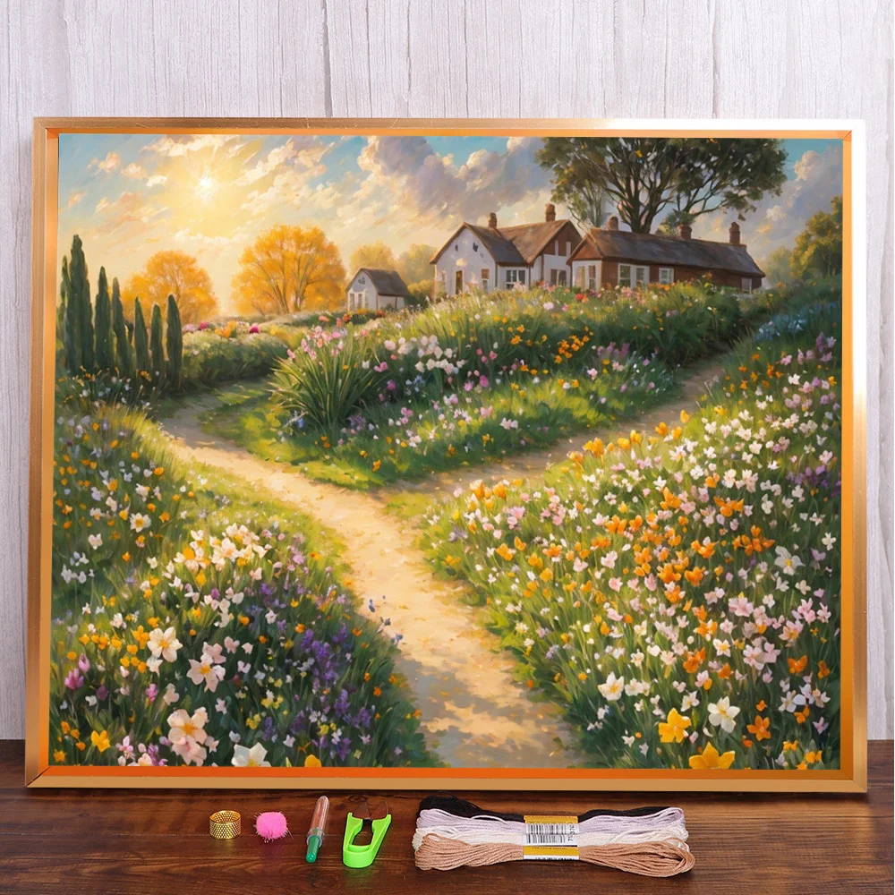 Scenery Garden Printed 11CT Cross Stitch DIY Embroidery Patterns Knitting Hobby Handmade Painting Different Package Counted
Scenery Garden Printed 11CT Cross Stitch DIY Embroidery Patterns Knitting Hobby Handmade Painting Different Package Counted