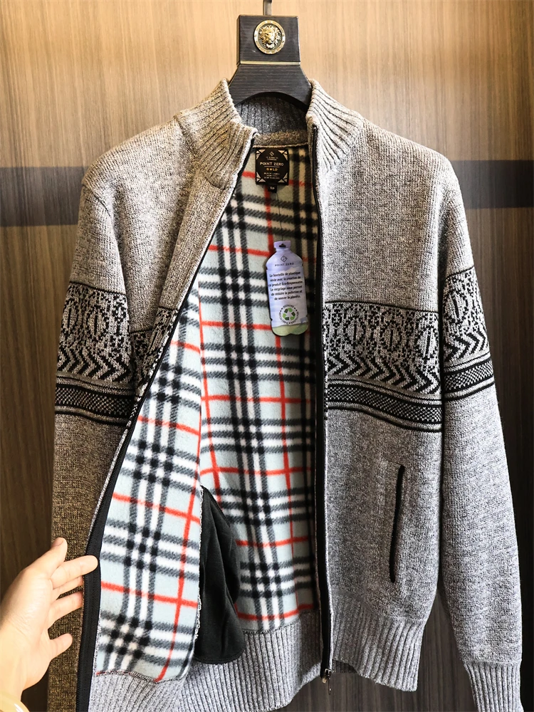 Warm Fce Lined Knitted Cardigan for Men Autumn Winter Faion Urban Sle f High Collar Zipper Closure Ethnic Pattern C...
Warm Fce Lined Knitted Cardigan for Men Autumn Winter Faion Urban Sle f High Collar Zipper Closure Ethnic Pattern C...