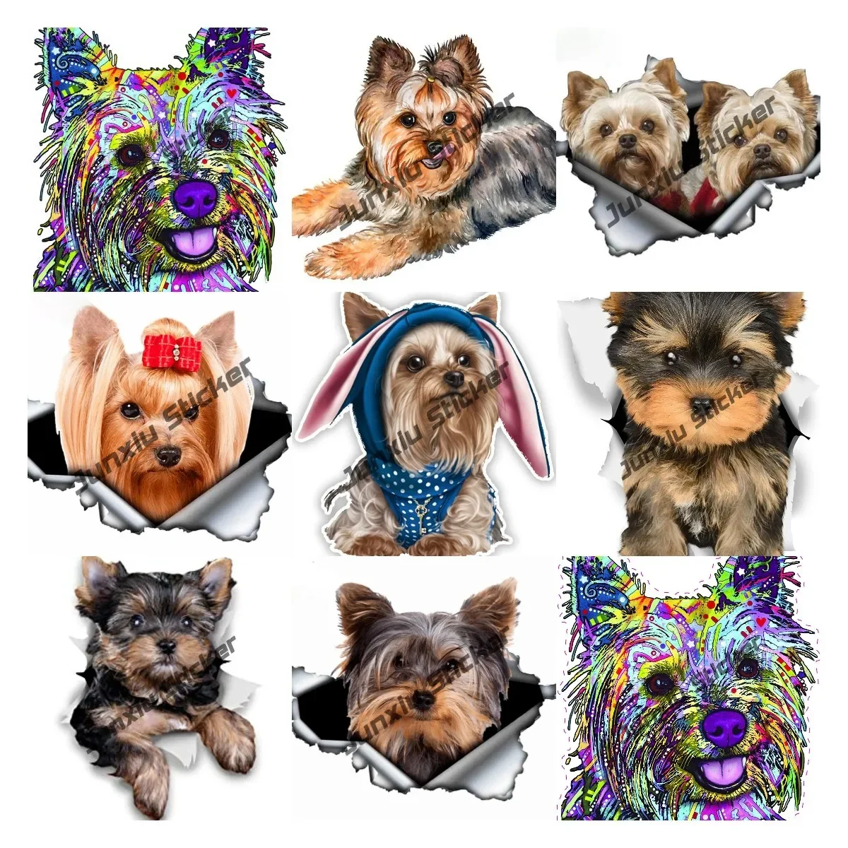 3D Dog Stickers Cute Yorkshire Terrier for Wall Fridge Toilet and More Retail Packaged Yorkshire Terrier Dog Animal Stickers
3D Dog Stickers Cute Yorkshire Terrier for Wall Fridge Toilet and More Retail Packaged Yorkshire Terrier Dog Animal Stickers