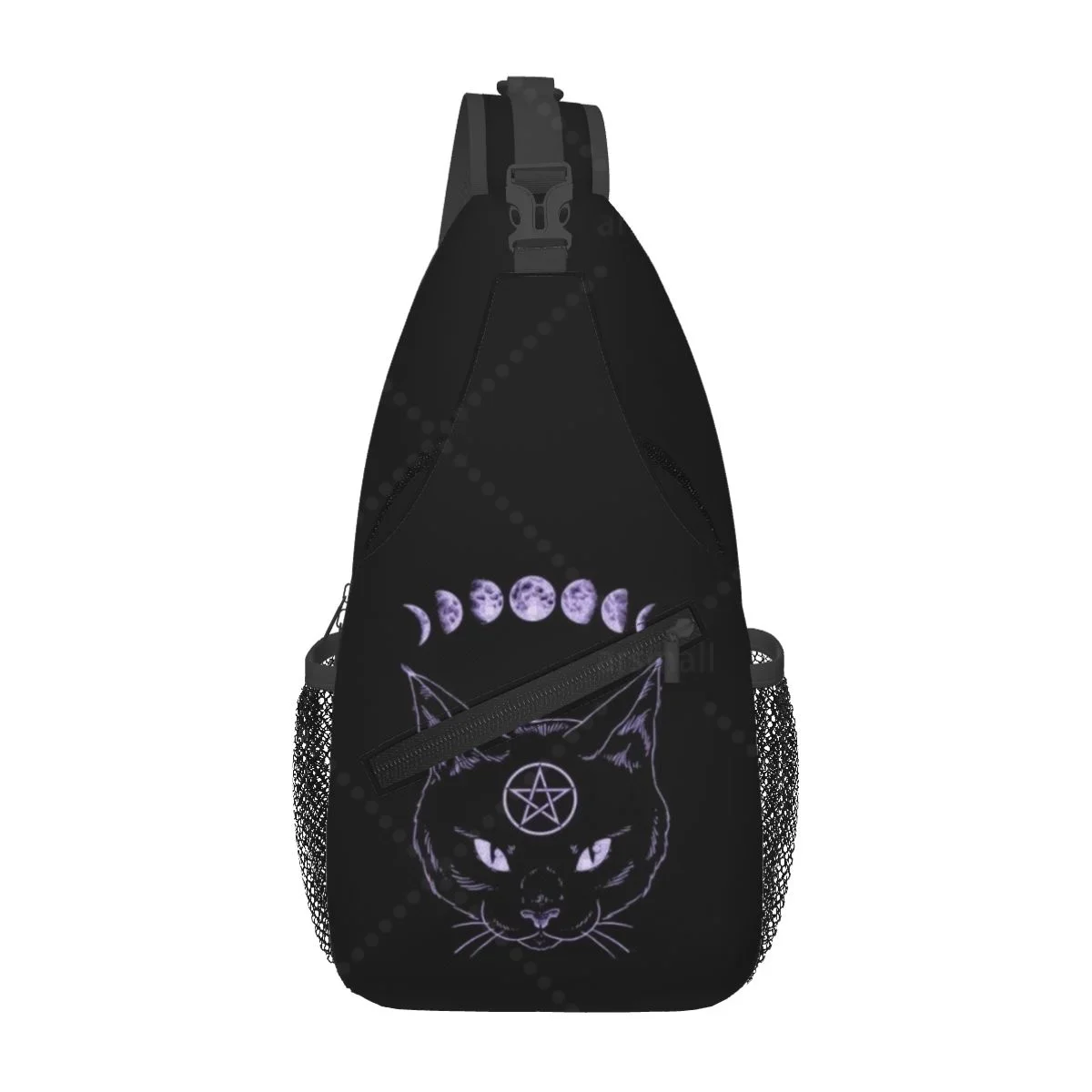 Black Hail Cat Moon Sling Bag Travel Crossbody Backpack Chest Bags Lightweight Casual Shoulder Daypack for Sport Hiking
Black Hail Cat Moon Sling Bag Travel Crossbody Backpack Chest Bags Lightweight Casual Shoulder Daypack for Sport Hiking
