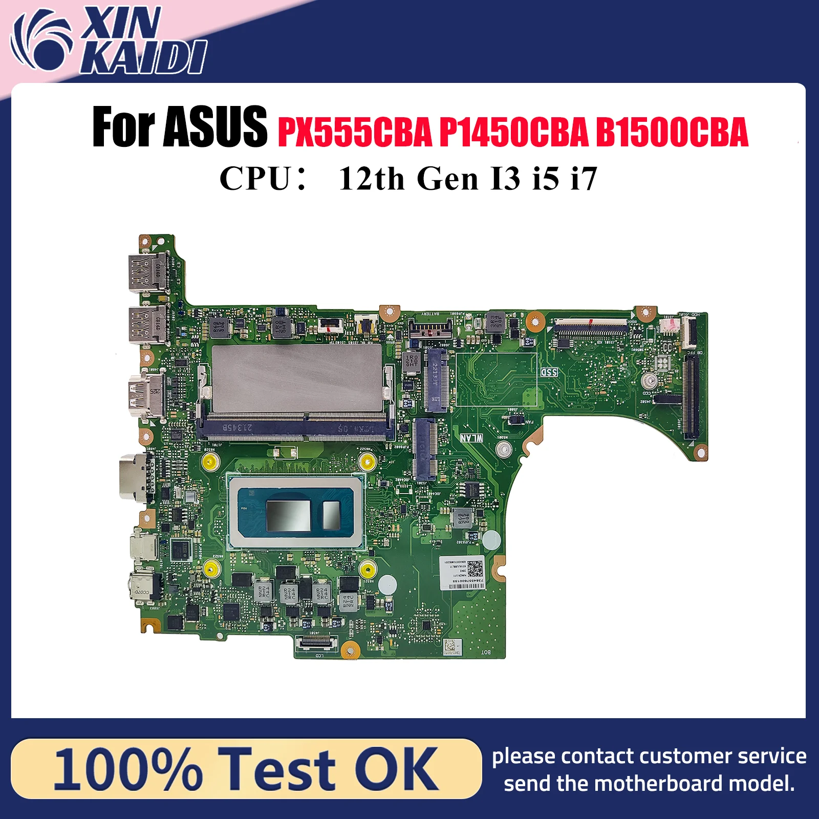 B1500CBA Материнская плата для ноутбука ASUS ExpertBook PX555CBA P1450CBA B1500CCBA B1500CB Материнская плата для ноутбука с 12-го поколения I3 i5 i7
B1500CBA Материнская плата для ноутбука ASUS ExpertBook PX555CBA P1450CBA B1500CCBA B1500CB Материнская плата для ноутбука с 12-го поколения I3 i5 i7