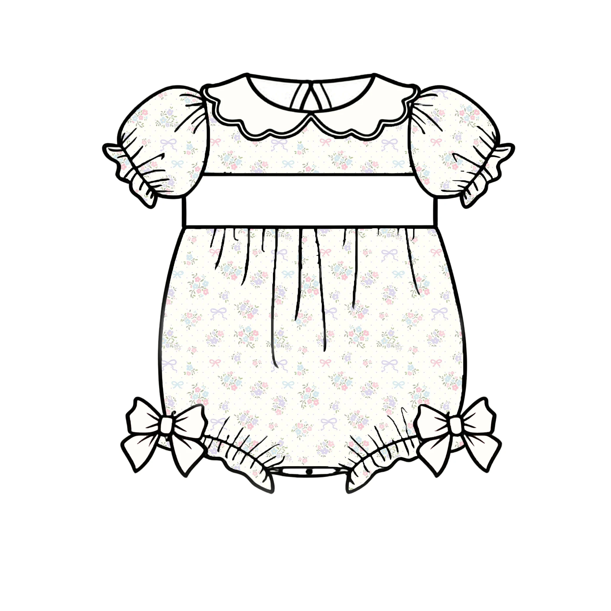 Новинка! Хит продаж! Детский комбинезон с пышными рукавами, рюшами на манжетах и бантом на горловине, подходит для повседневной носки новорожденными, оптом.
Новинка! Хит продаж! Детский комбинезон с пышными рукавами, рюшами на манжетах и бантом на горловине, подходит для повседневной носки новорожденными, оптом.