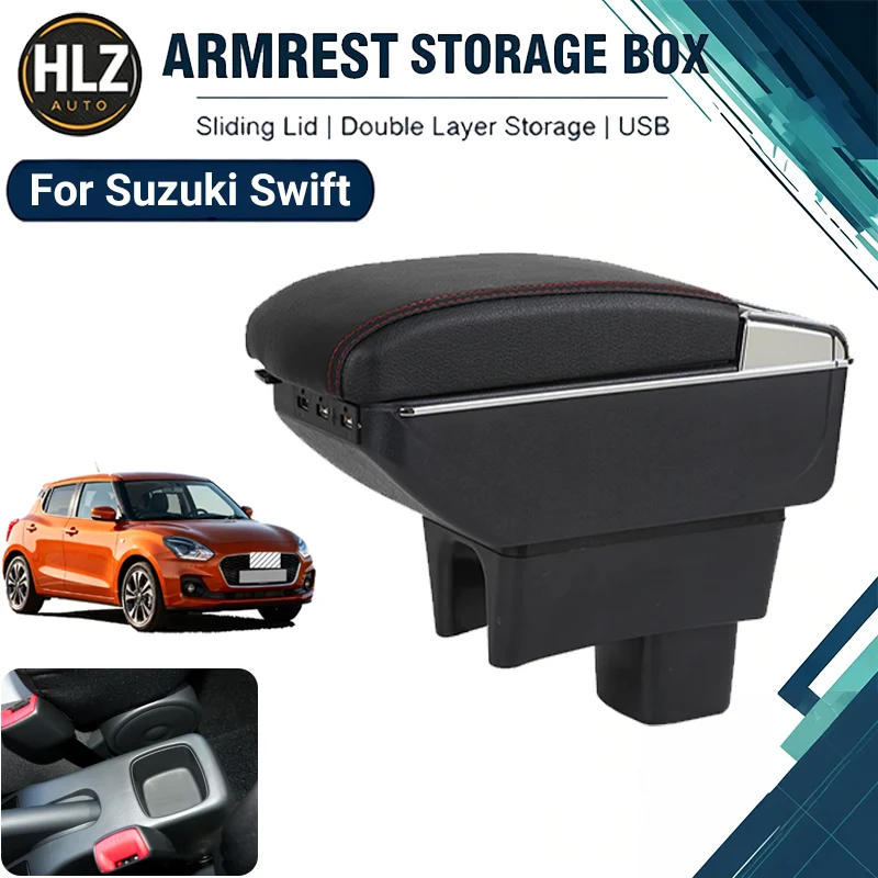 For Suzuki Swift Car Armrest Box Center Console Storage with Cup Holder No Drilling Car Retrofit Part
For Suzuki Swift Car Armrest Box Center Console Storage with Cup Holder No Drilling Car Retrofit Part