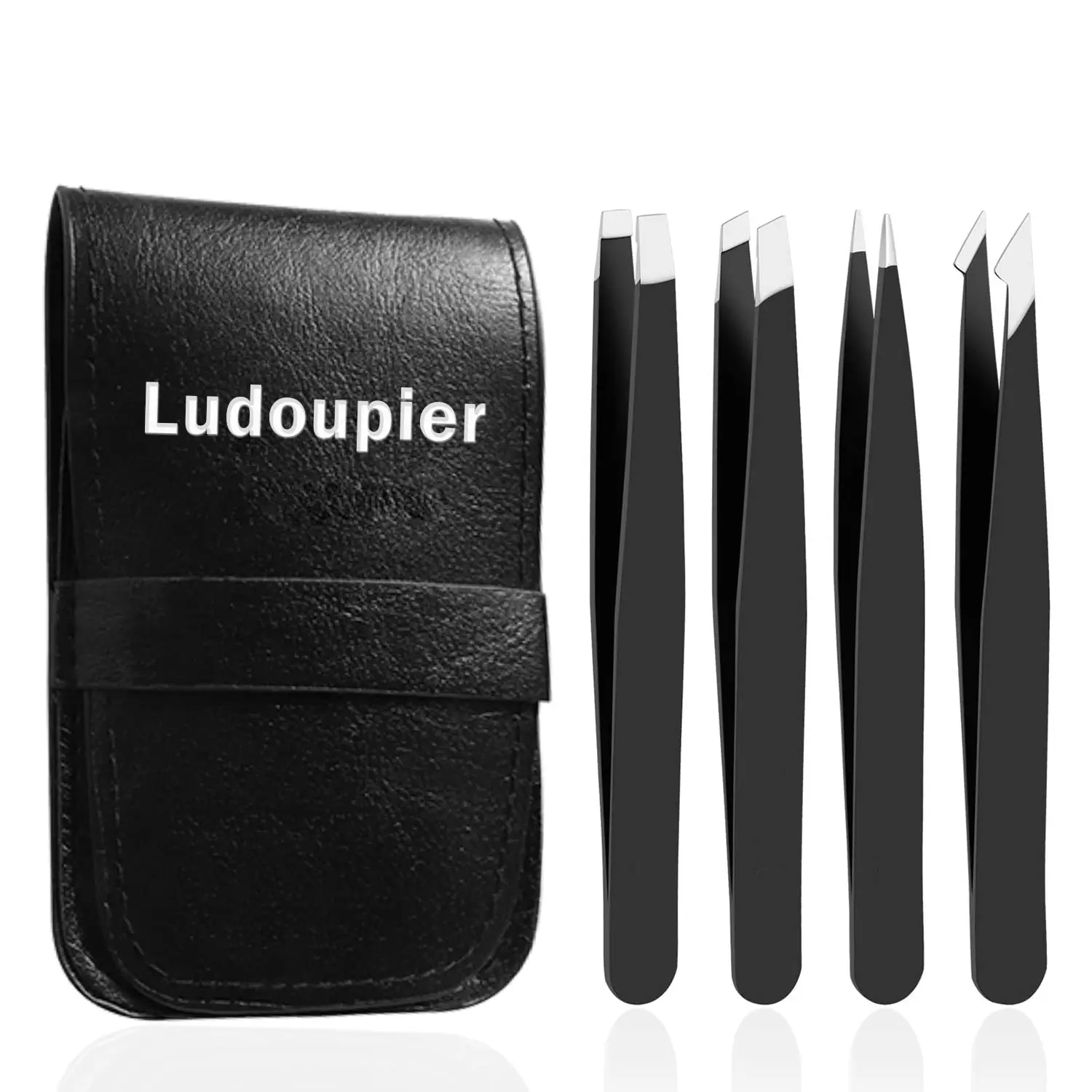 4+1 Piece Precision Tweezers Set with Travel Case, Anti-Rust Alloy for Eyebrows and Hair Removal
4+1 Piece Precision Tweezers Set with Travel Case, Anti-Rust Alloy for Eyebrows and Hair Removal