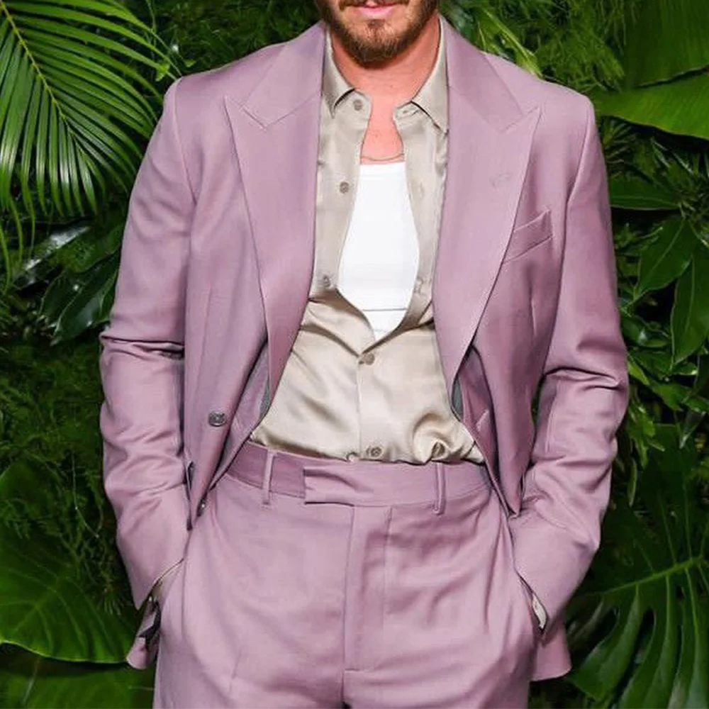 Men's 2 Piece Suit Set Slim Fit Single Breasted Notch Lapel Elegant Business Suits Formal Blazer Pants Office Wedding Party Casu 
Men's 2 Piece Suit Set Slim Fit Single Breasted Notch Lapel Elegant Business Suits Formal Blazer Pants Office Wedding Party Casu