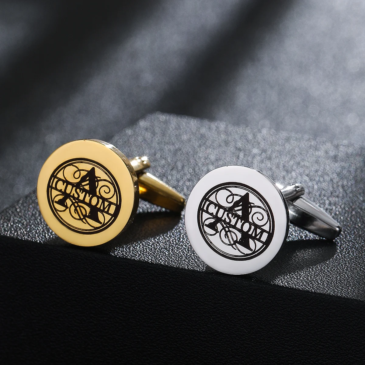 Stainless Steel Letter A Custom Content Cufflinks Men's Shirt Name Date Personalized French Cufflinks Metal Accessories
Stainless Steel Letter A Custom Content Cufflinks Men's Shirt Name Date Personalized French Cufflinks Metal Accessories