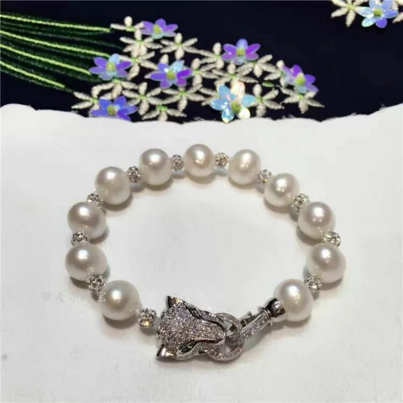Elegant 9-10mm South Sea Round White Pearl Bracelet 7.5-8" Jewelry Pulseras Mujer 925 Sterling Silver
Elegant 9-10mm South Sea Round White Pearl Bracelet 7.5-8" Jewelry Pulseras Mujer 925 Sterling Silver