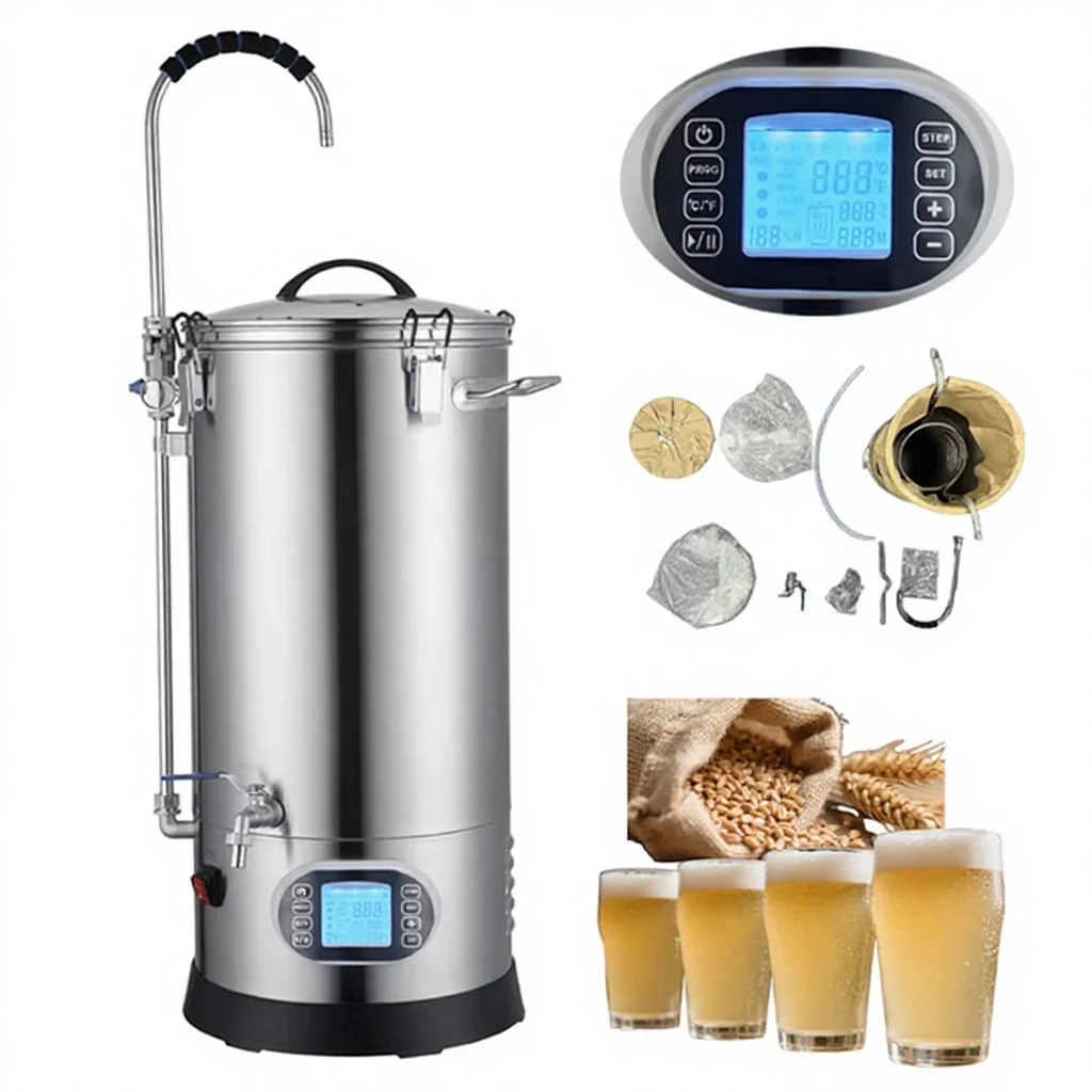 All-in-One 35L Stainless Steel Electric Brewery System For Household Hotel Commercial Outdoor Craft Beer Brewing
All-in-One 35L Stainless Steel Electric Brewery System For Household Hotel Commercial Outdoor Craft Beer Brewing