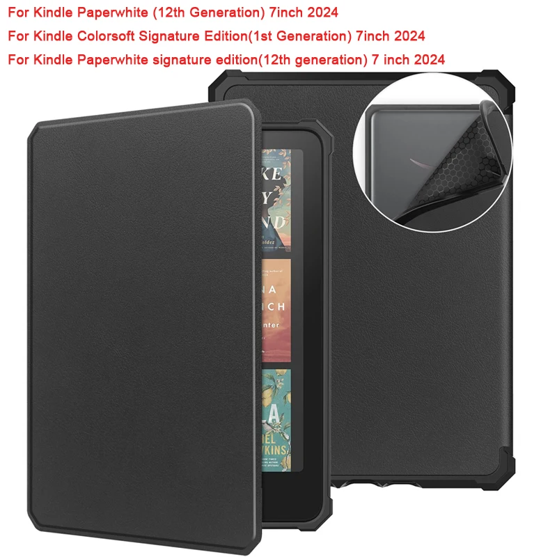 Для Kindle Paperwhite 12-го поколения 2024, чехол из искусственной кожи, мягкая задняя часть из ТПУ для Kindle Paperwhite 2024, чехол Kindle Colorsoft
Для Kindle Paperwhite 12-го поколения 2024, чехол из искусственной кожи, мягкая задняя часть из ТПУ для Kindle Paperwhite 2024, чехол Kindle Colorsoft