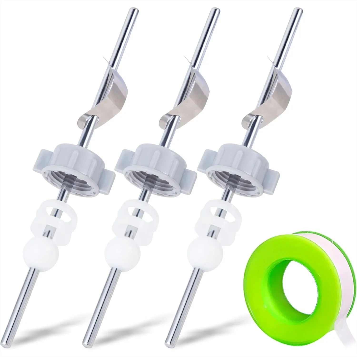 Pop-Up Drain Repair Kit 15mm Ball Chrome, Replacement Bathroom Sink Pivot Rod Assembly for Most Popular Brands (3PCS)
Pop-Up Drain Repair Kit 15mm Ball Chrome, Replacement Bathroom Sink Pivot Rod Assembly for Most Popular Brands (3PCS)