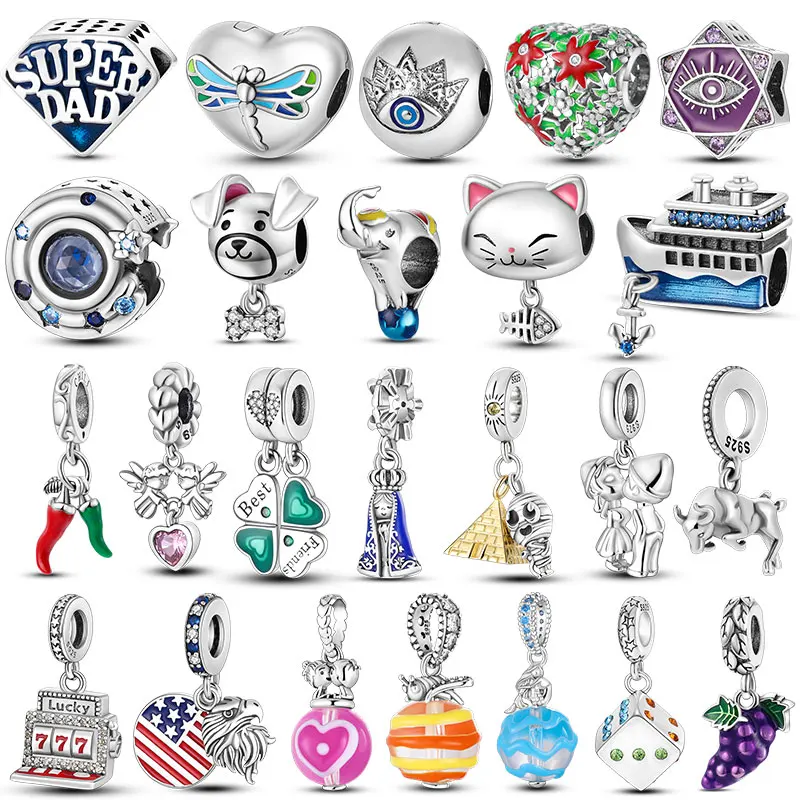 QWC plata de ley 925 sterling silver Super Day Beads Fit Original 925 Pandora Bracelet Bead for Jewelry making Women charm
QWC plata de ley 925 sterling silver Super Day Beads Fit Original 925 Pandora Bracelet Bead for Jewelry making Women charm