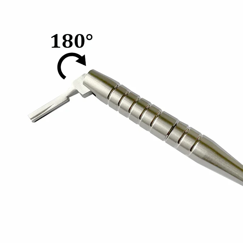 Adjustable 180 Scalpel Handle Stainless Steel Dental Scalpel Rotatable Handle Medical Surgical Instruments
Adjustable 180 Scalpel Handle Stainless Steel Dental Scalpel Rotatable Handle Medical Surgical Instruments